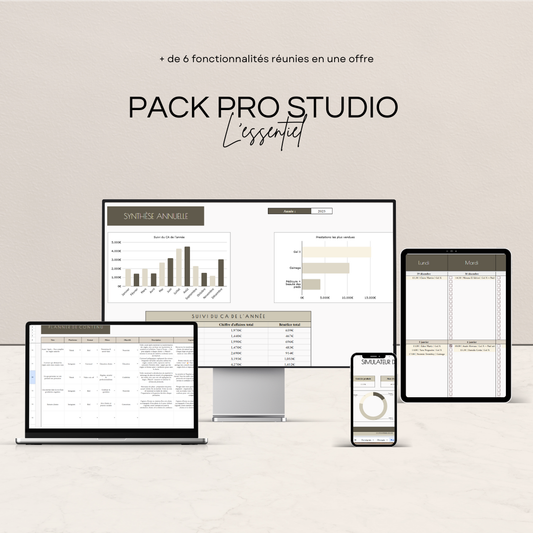 Pack Pro Studio - L'essentiel pour structurer ton activité