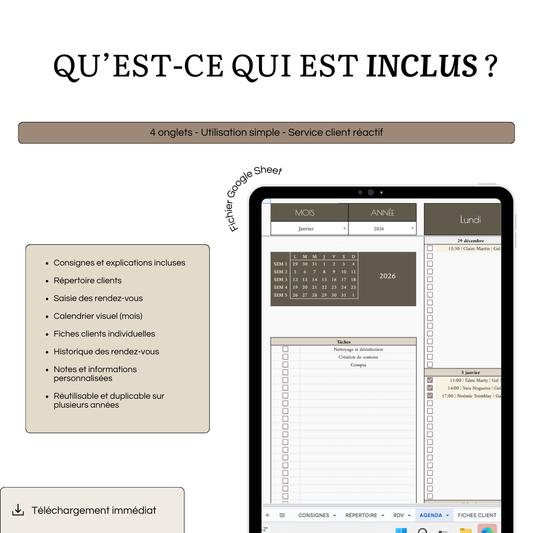 Agenda et planner clients