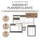 Agenda et planner clients